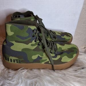 No Bull Unisex Camo High Top Trainers M7 W8.5 NWOB